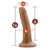 Dr Skin 5.5 Cock W- Suction Cup Mocha "